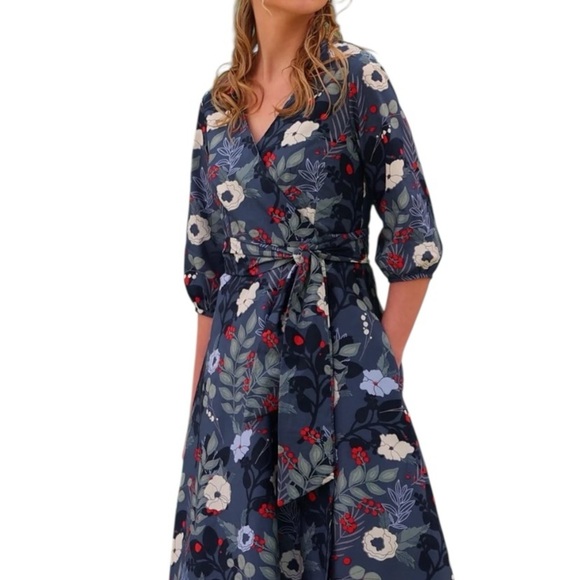 Karma East Ella Wrap dress in Gardenia - Picture 3 of 15